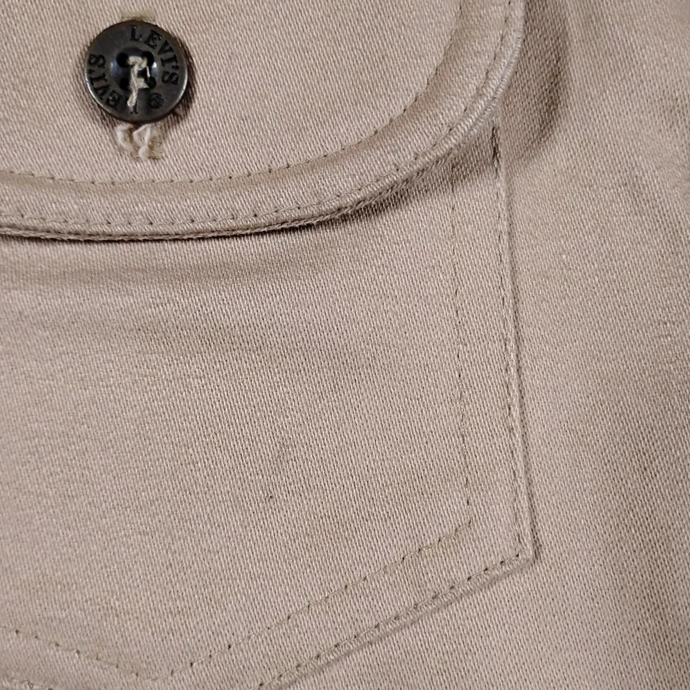 Vintage 70s Levis Panatela Tops Tan Safari Trucker Jacket Mens Medium Beige USA - Picture 9 of 14